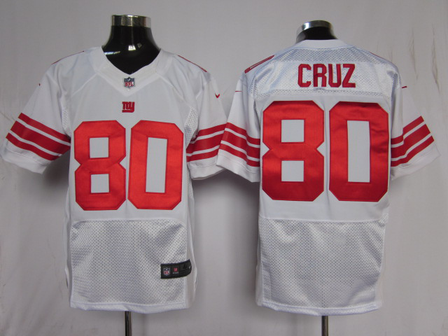 Nike Elite Jersey new york giants 80 cruz white color